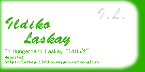 ildiko laskay business card